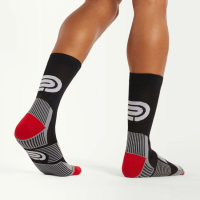 PRESSIO - Everyday Compression Sock - Black/Red